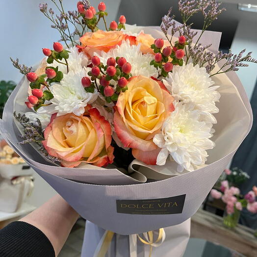 Авторский разноцветный букет