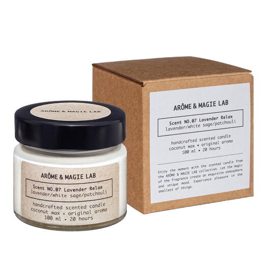 Свеча NO.07 Lavender Relax (Лаванда Релакс) AROME   MAGIE LAB ароматическая, 100 мл, кокосовый воск