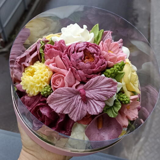 Flores de malvavisco en aquashaiba d 18 cm