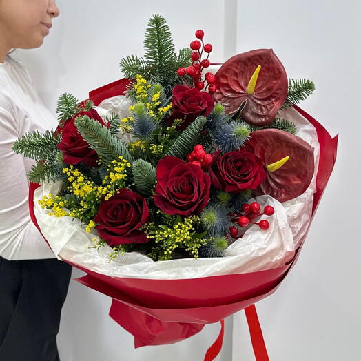 Букет "Зимняя экзотика"