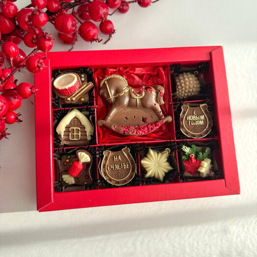 Шоколад новогодняя лошадка