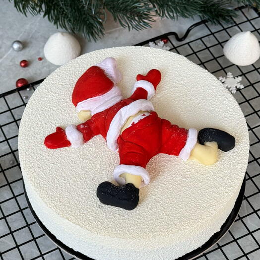 New Year Santa Claus Mousse Cake