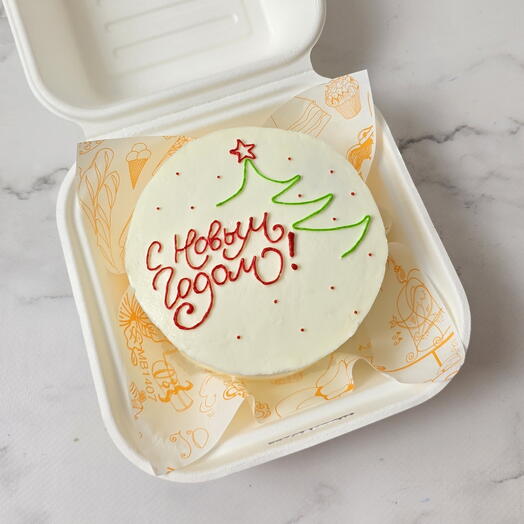 Бенто торт " С Новым Годом" другу, коллеге, сестре, маме, подруге