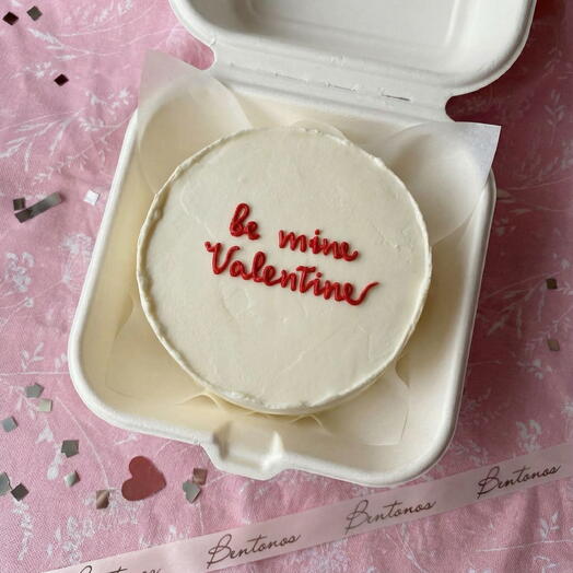 Бенто торт валентинка на 14 февраля