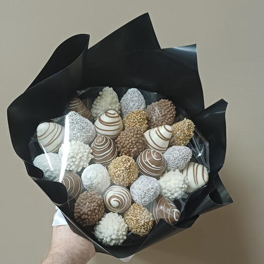 Букет из клубники в шоколаде ( 500 гр)