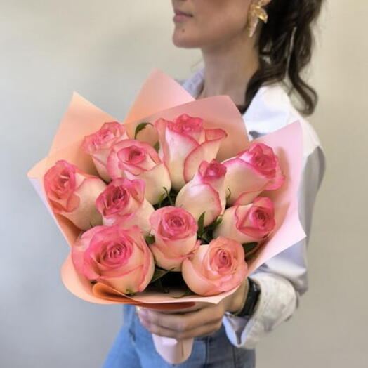 🌸Нежный розовый букет с розой Джумилия🌸