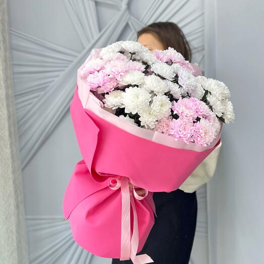 Букет из кустовых хризантем