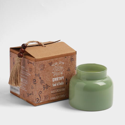 Свеча с травами в банке Earthy collection Sage Rosemary, 200 г, шалфей розмарин