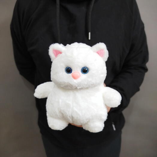 Мягкая игрушка Молье белый кот