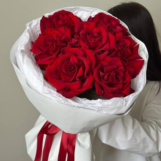 Классика🌹 Букет француских бордовых роз