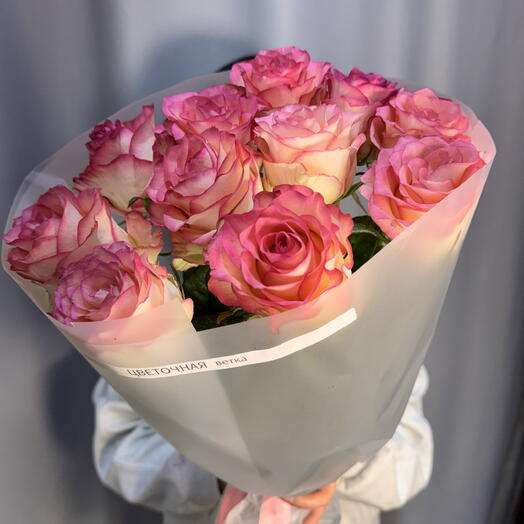 Монобукет нежных роз🩷🌸