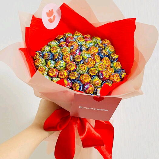 Букет из чупа чупсов mini 💐🍭