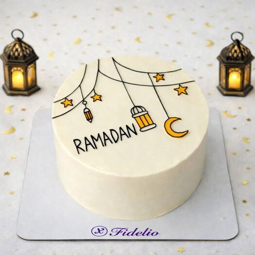 Торт Рамадан «Ramadan» с луной и фонариками