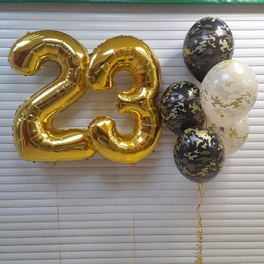 Шары на 23 февраля для мужчины