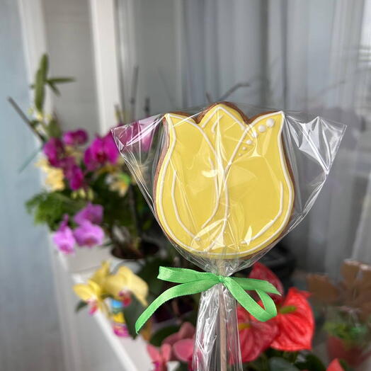 Имбирный пряник «Бутон тюльпана»💛