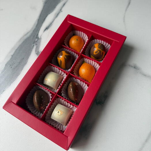 Корпусные конфеты с начинками «весеннее настроение»