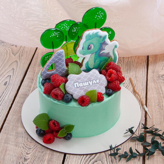 Детский торт с дракончиком, 1,5кг