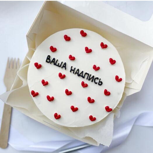 Торт с вашей надписью Бенто торт с вашей надписью