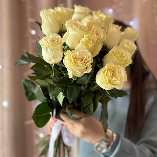 Белые розы «Моей Любимой»