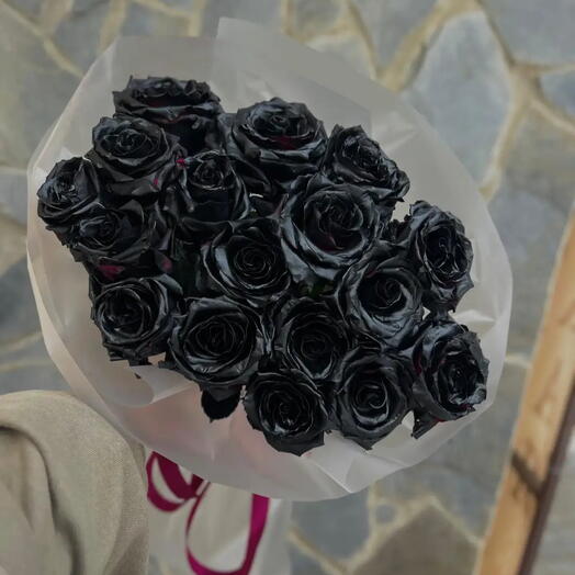 Букет чёрных роз 🤩