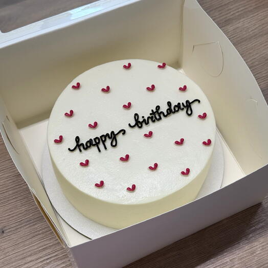 Бенто-торт MAXI «happy birthday» с сердечками