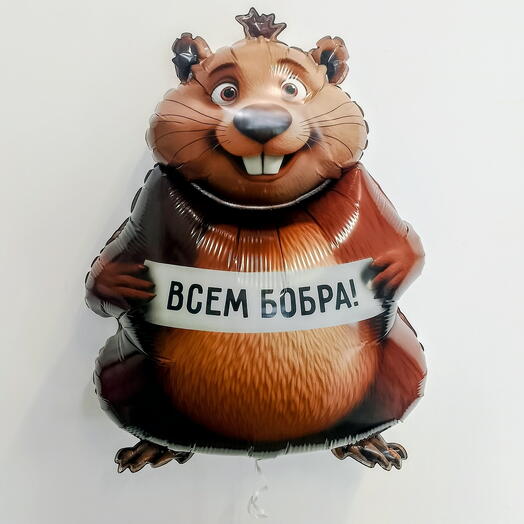 Всем бобра - забавный шар для вашего праздника
