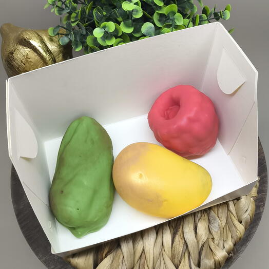 Корпусные пирожные Фрукты, мини набор