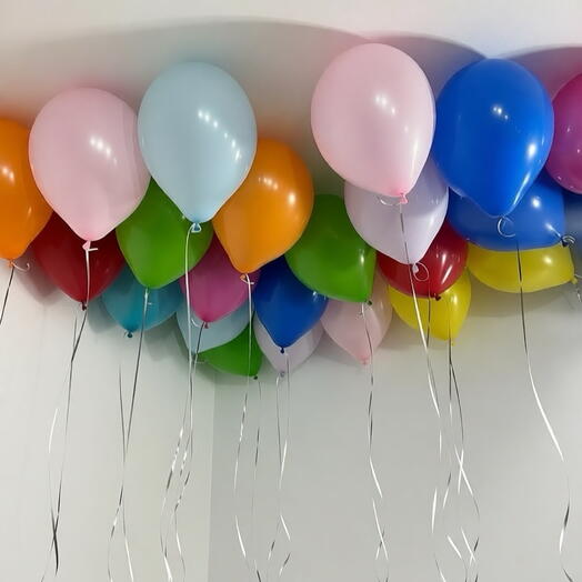 Шары под потолок 20 шт, дофоминовые шары, разноцветные шары, шары микс