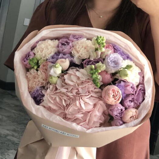 Букет сборный сиреневый 💜