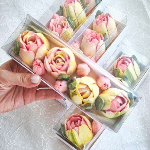 Комплимент в виде зефирных цветов 🌸