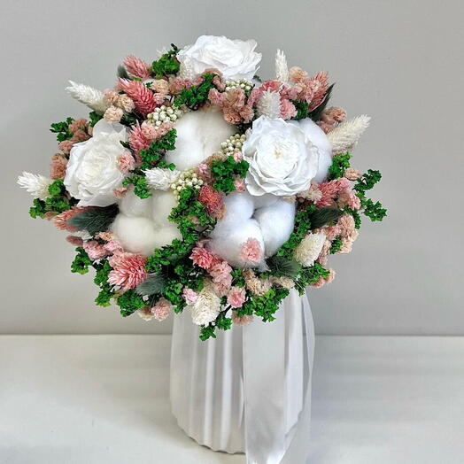 The bride's bouquet is spring