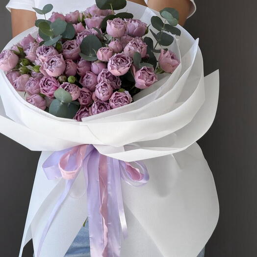 Пионовидные розы лаванда 💜
