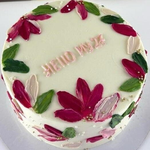 Торт девушке на день рождения, «Привет, 24»