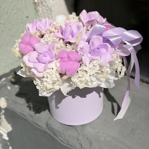 Композиция из стабилизированных цветов 💐💐