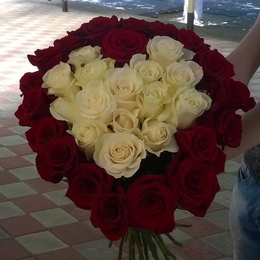 Букет Сердце из 35 роз