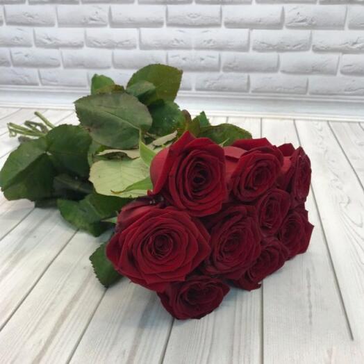 Rosas rojas 9 piezas