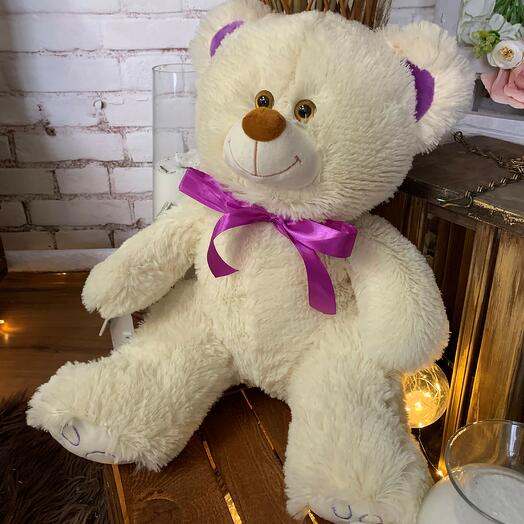 Teddy bear 70 cm "Count Violette" milk