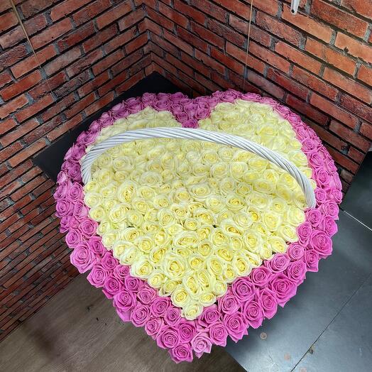 Roses in the basket