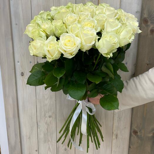 Bouquet of 41 white roses