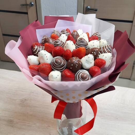 Букет полуниця в шоколаді