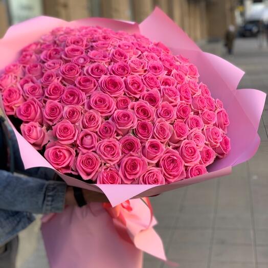 Ramo de 101 rosas Rosadas