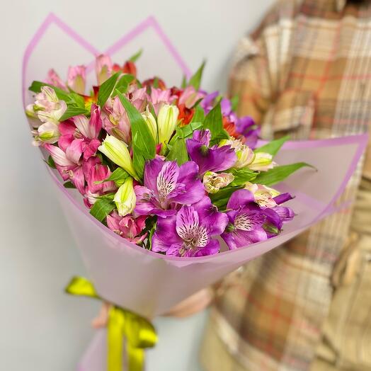 Моно букет из альстромерий «Мармелада», Цветы и подарки в Электростали ...