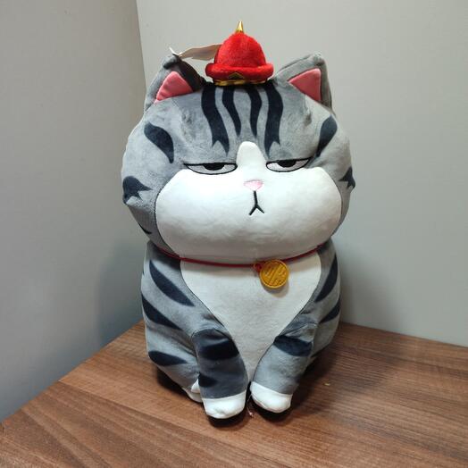 Серьезный кот мягкая игрушка