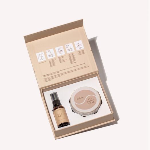 Conjunto de parches para la piel alrededor de los ojos anti-arrugas SmoRodina (Grosella)