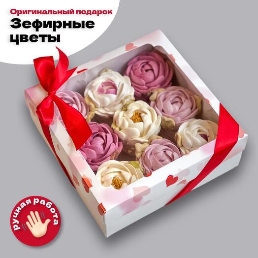 Цветы из зефира