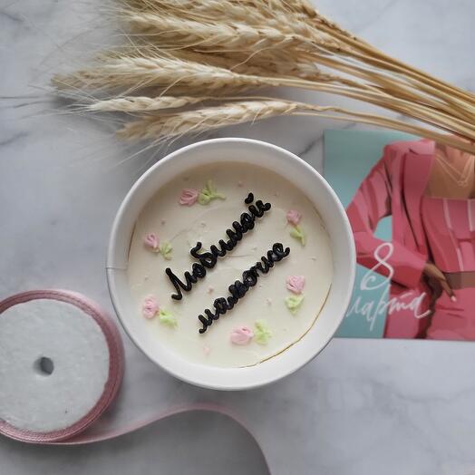 Торт в стаканчике "Сникерс" любимой мамочке