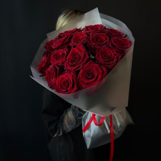 Моно букет красных розы 🌹 (15)