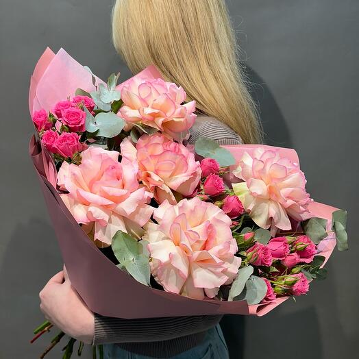 💐💥ТОП💥 "Аквитания" (французская роза, кустовая роза)