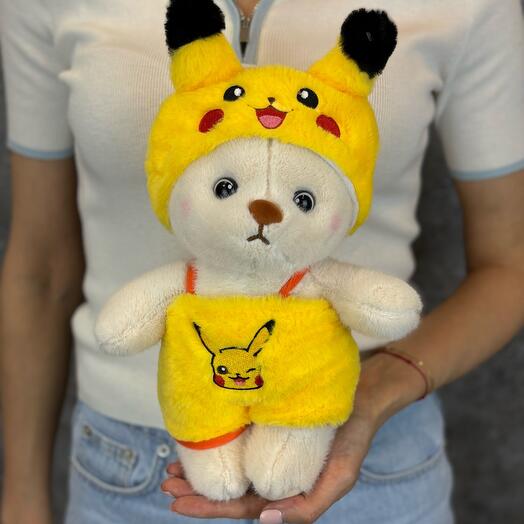 Мягкая игрушка ,, Мишка в костюме покемона"