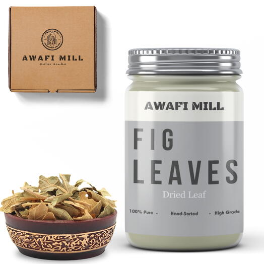 AWAFI MILL Dried Fig Leaves | Ficus Carica - Bottle of 100 Gram